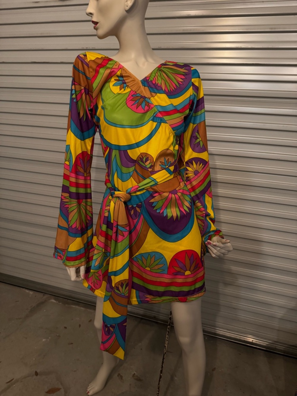 LEG AVENUE DRESS HIPPIE COSTUME or not! SM includes SCARF DIMENSIONS IN PHOTOS - Picture 7 of 10